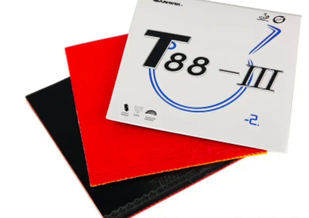 Beginner player table tennis balde.